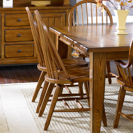 Bow Back Side Chair - Oak