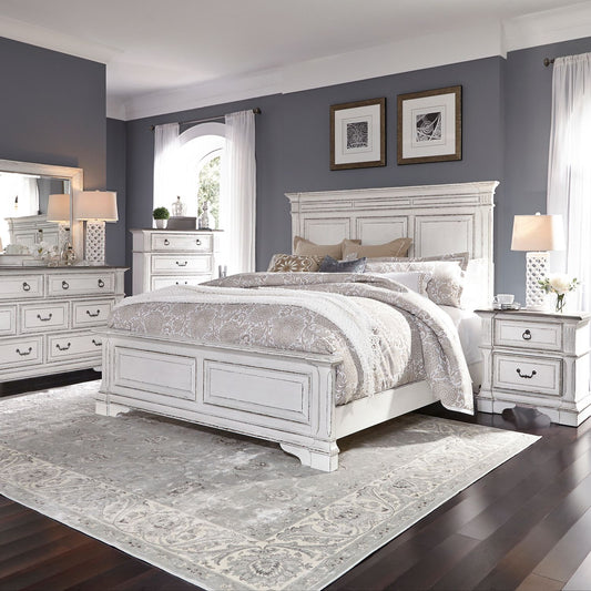 King California Panel Bed, Dresser & Mirror, Chest, Night Stand