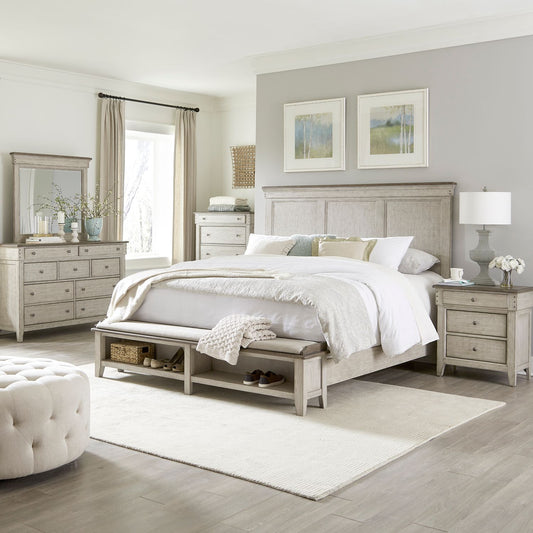Queen Storage Bed, Dresser & Mirror, Chest, Night Stand