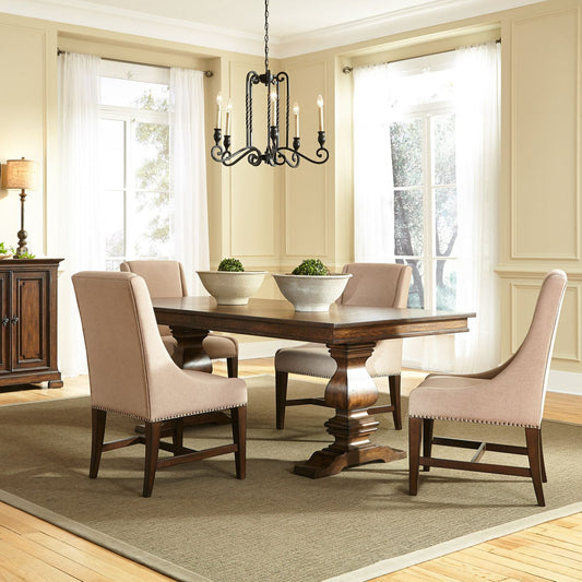 5 Piece Trestle Table Set