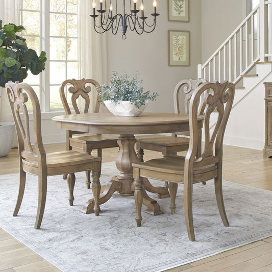Opt 5 Piece Pedestal Table Set