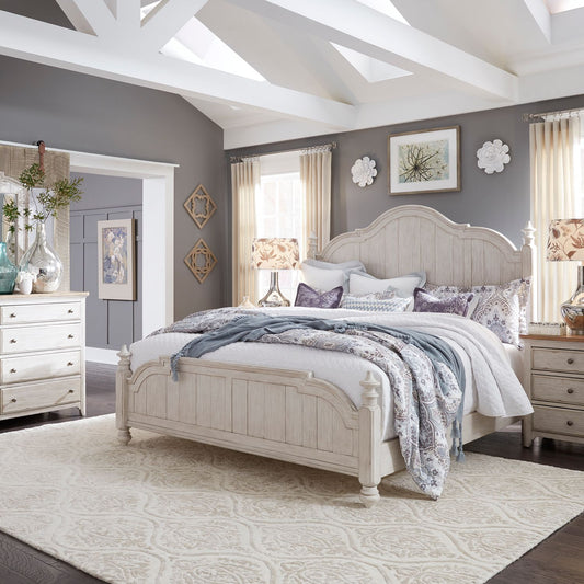 Queen Poster Bed, Dresser & Mirror, Night Stand