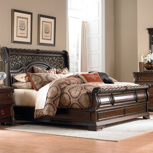 King California Sleigh Bed