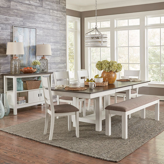 Optional 6 Piece Trestle Table Set