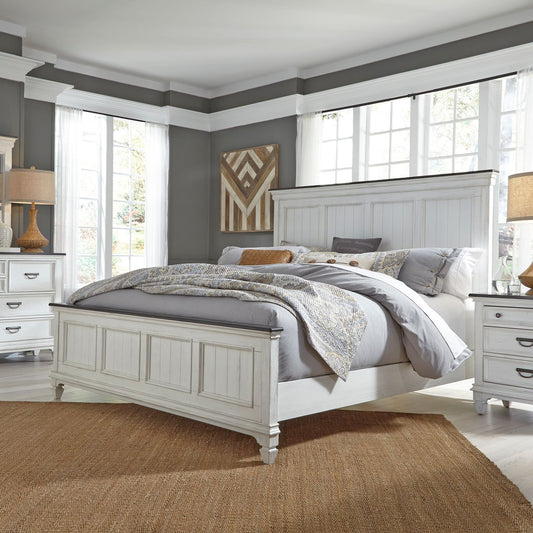 Queen Panel Bed, Dresser & Mirror, Night Stand