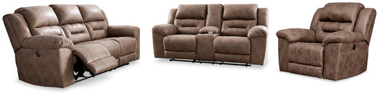 Stoneland Power Sofa, Loveseat and Recliner