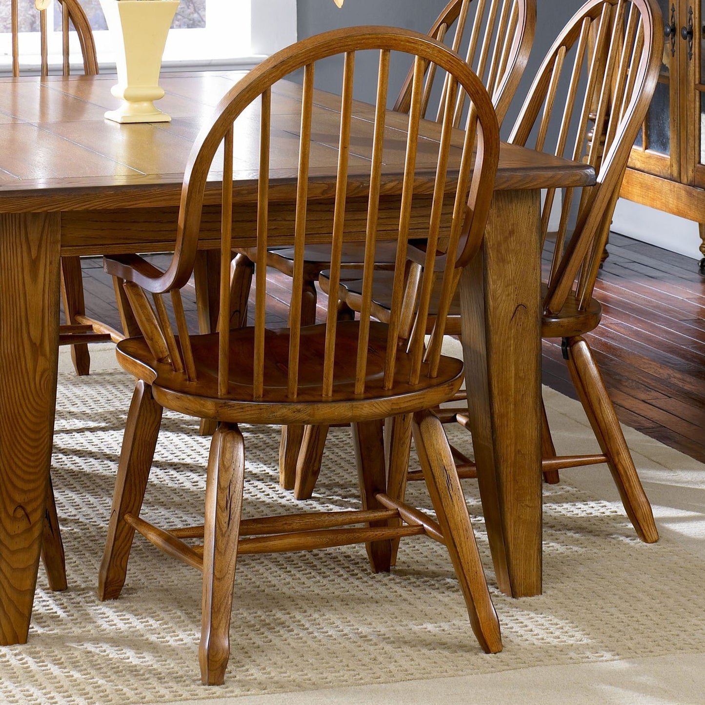 Bow Back Arm Chair - Oak