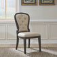 Uph Tufted Back Side Chair - Black