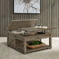 Square Lift Top Cocktail Table