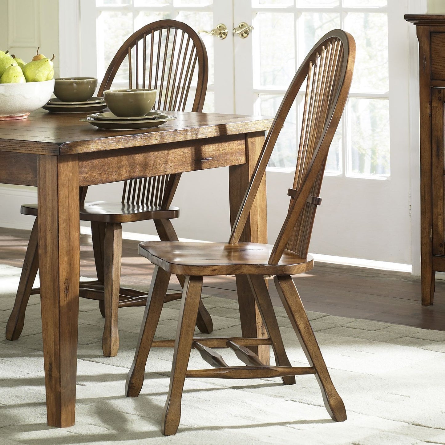 Sheaf Back Side Chair - Oak