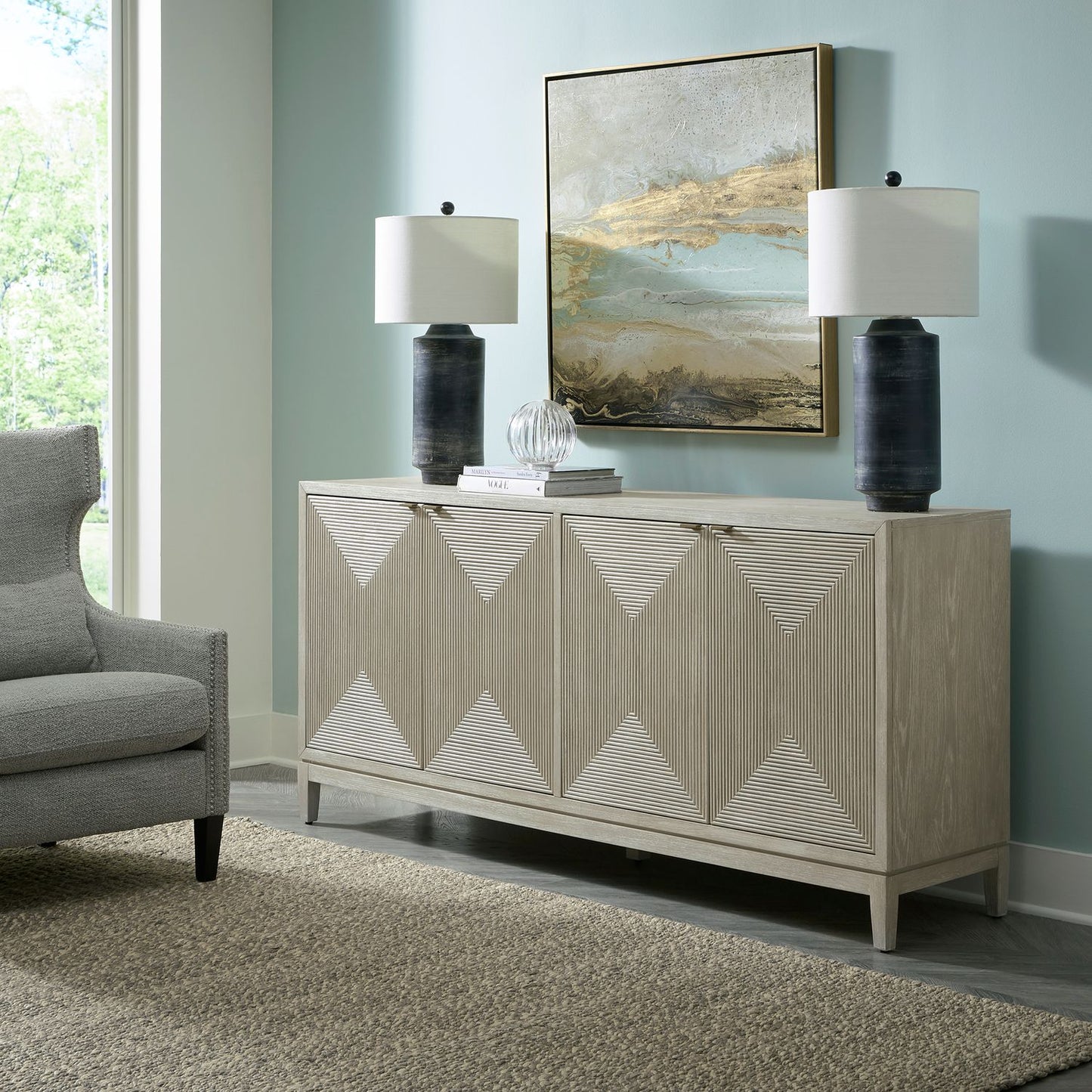 4 Door Accent Cabinet