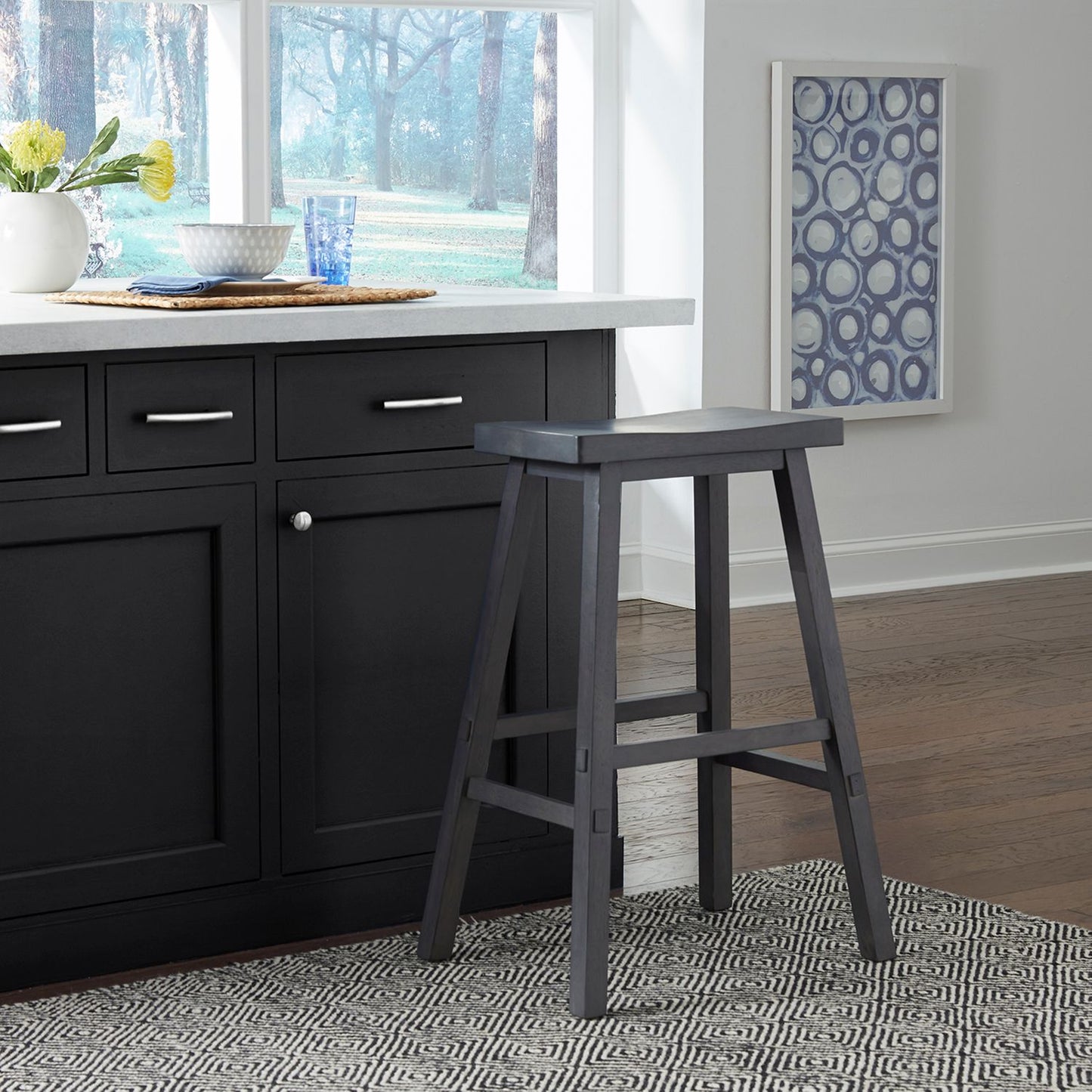 30 Inch Sawhorse Stool- Slate