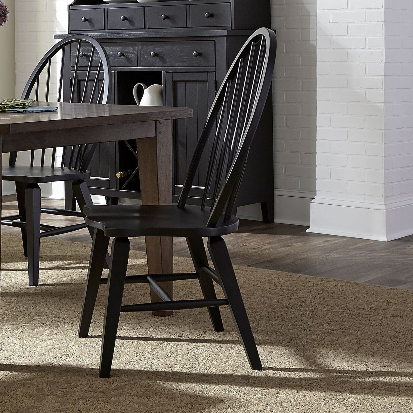 Windsor Back Side Chair - Black