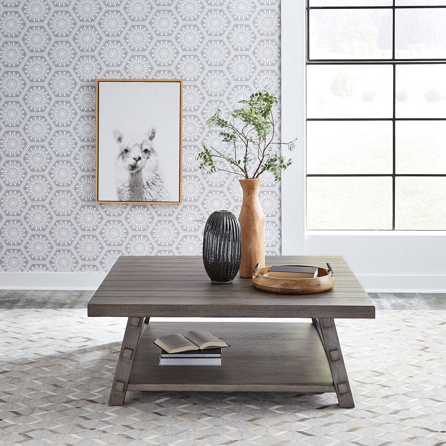 Oversized Square Cocktail Table