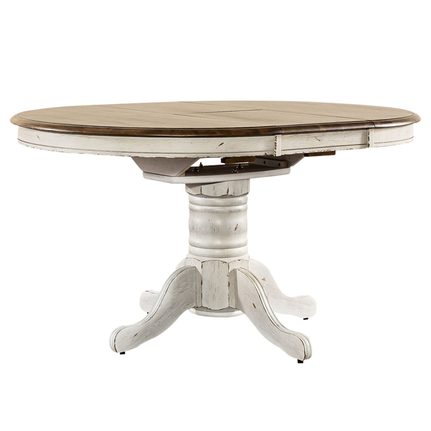 Pedestal Table Set- White