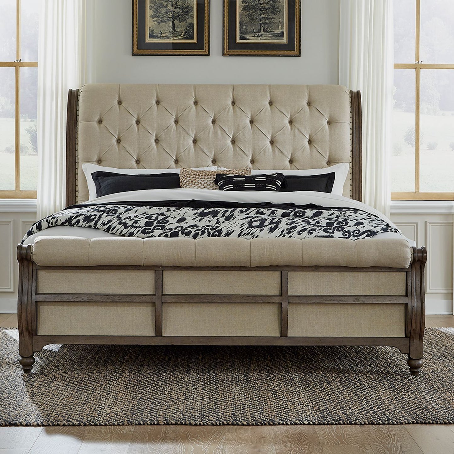 Queen Sleigh Bed
