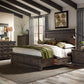 King Two Sided Storage Bed, Dresser & Mirror, Chest, Night Stand