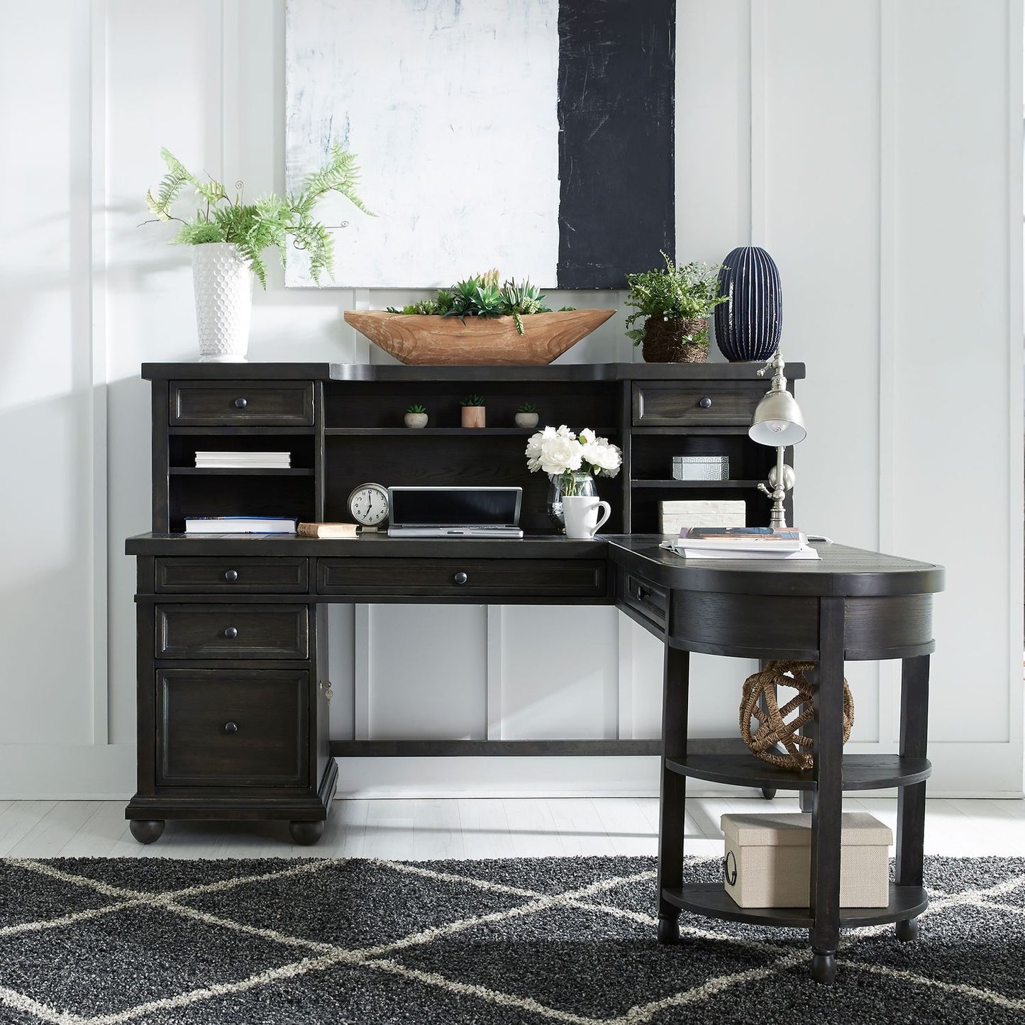 L Shaped Desk Set