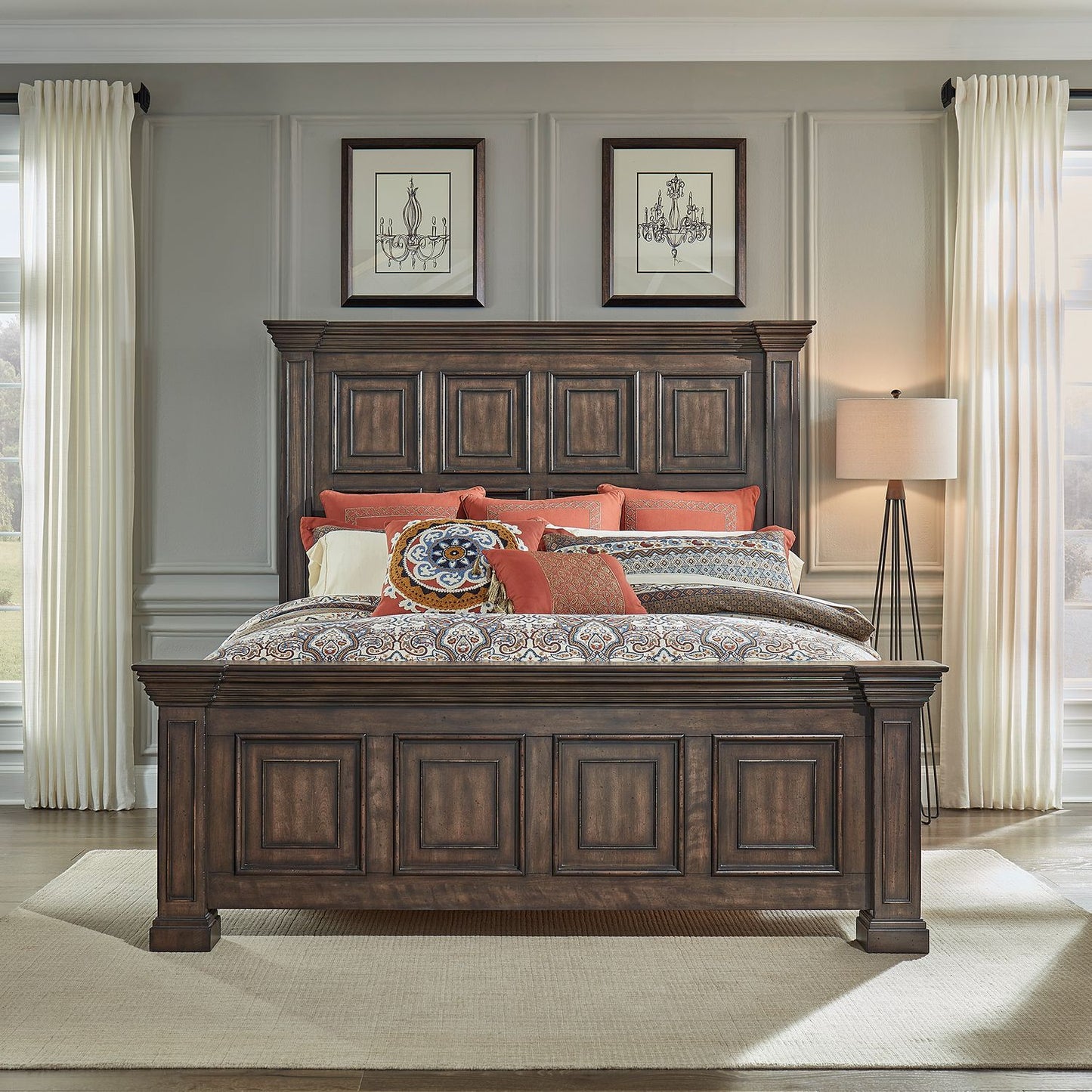 King Panel Bed