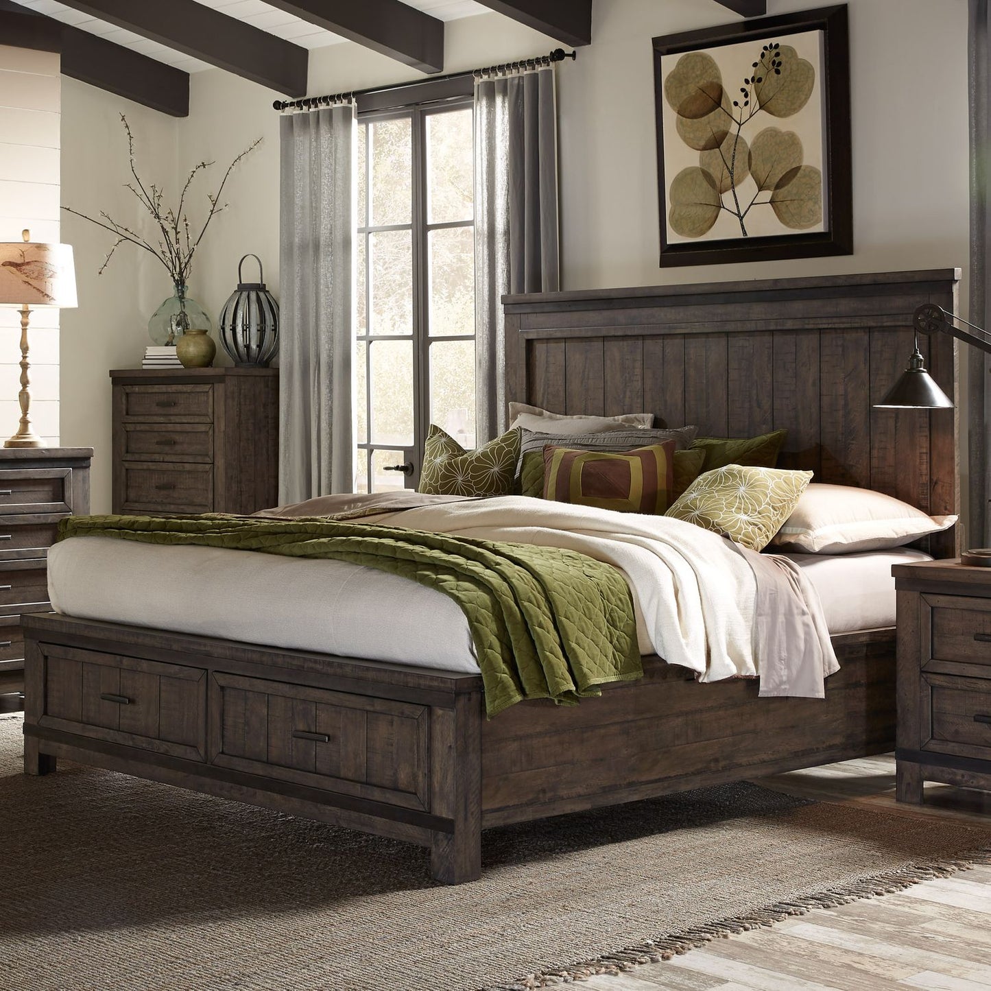 King Storage Bed