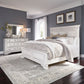 King California Panel Bed, Dresser & Mirror