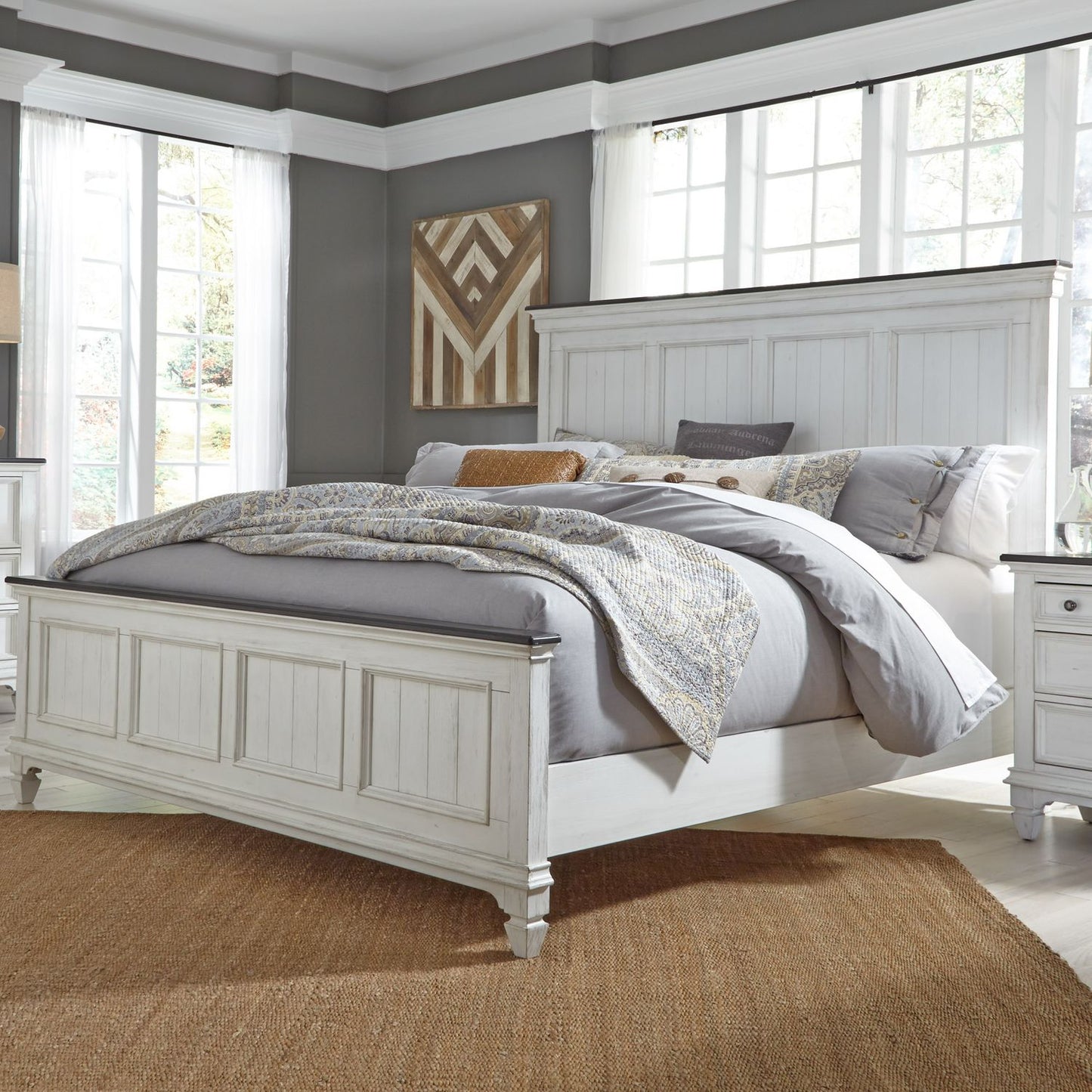 King California Panel Bed