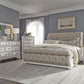 Queen Uph Sleigh Bed, Dresser & Mirror, Chest