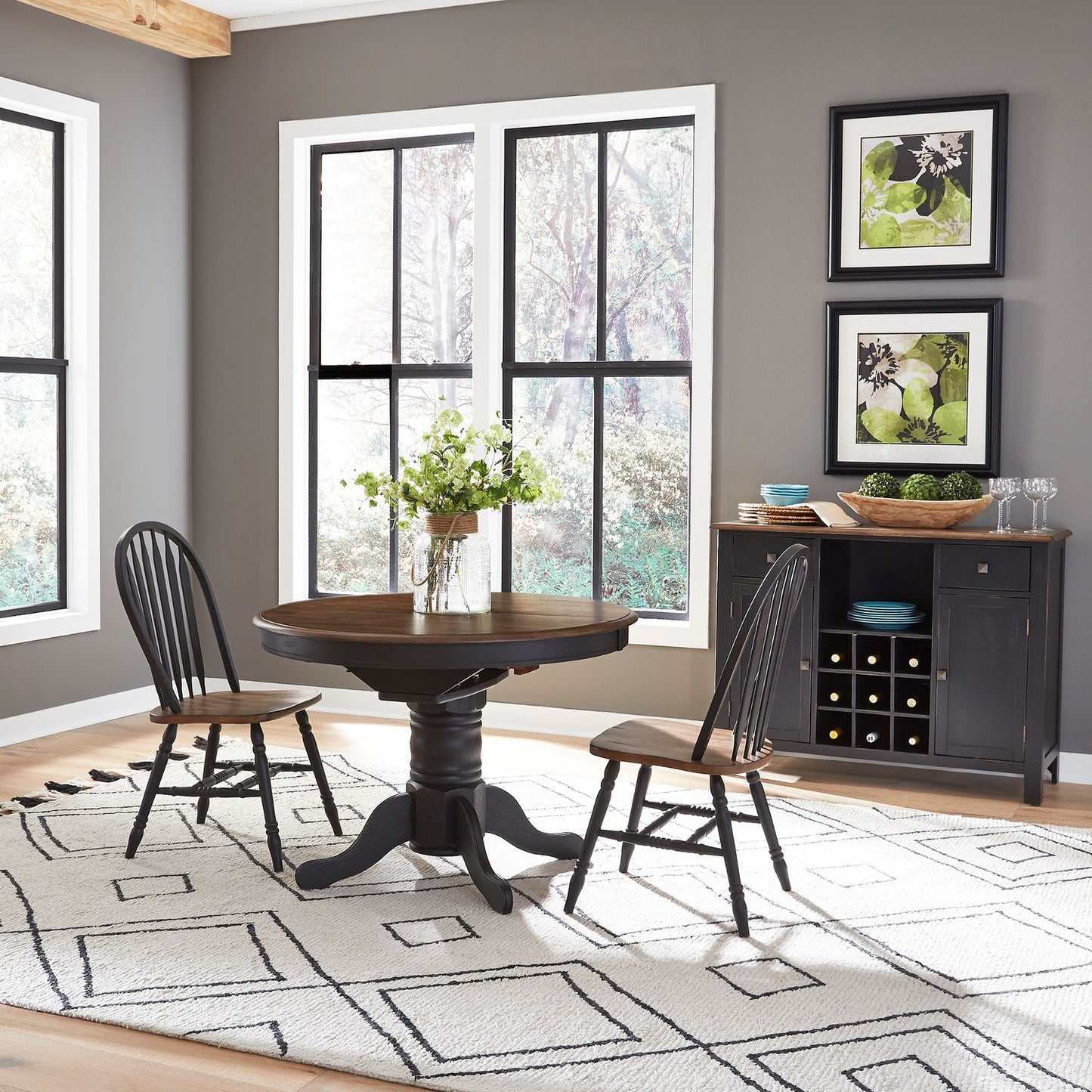 3 Piece Pedestal Table Set