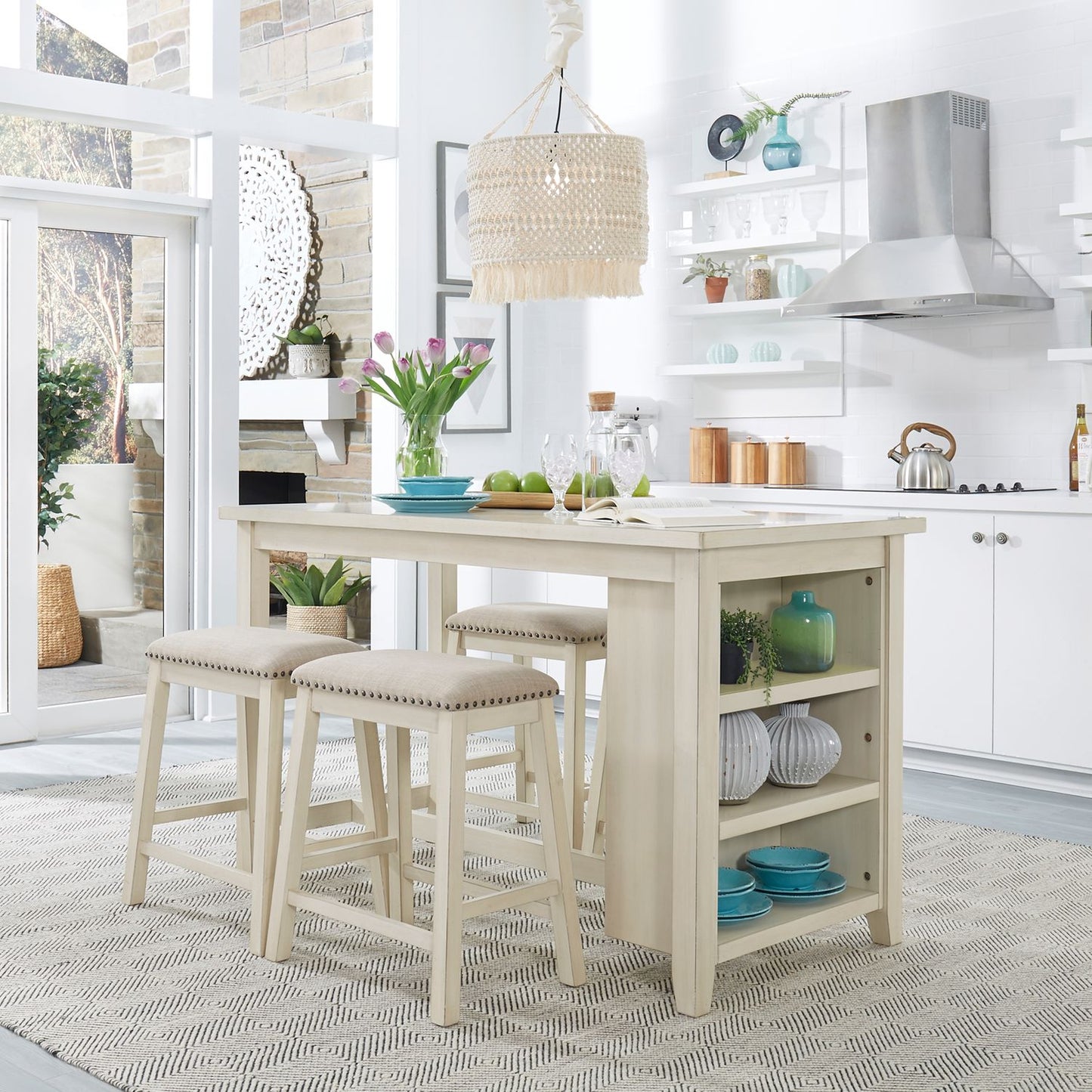 5 Piece Counter Set - White