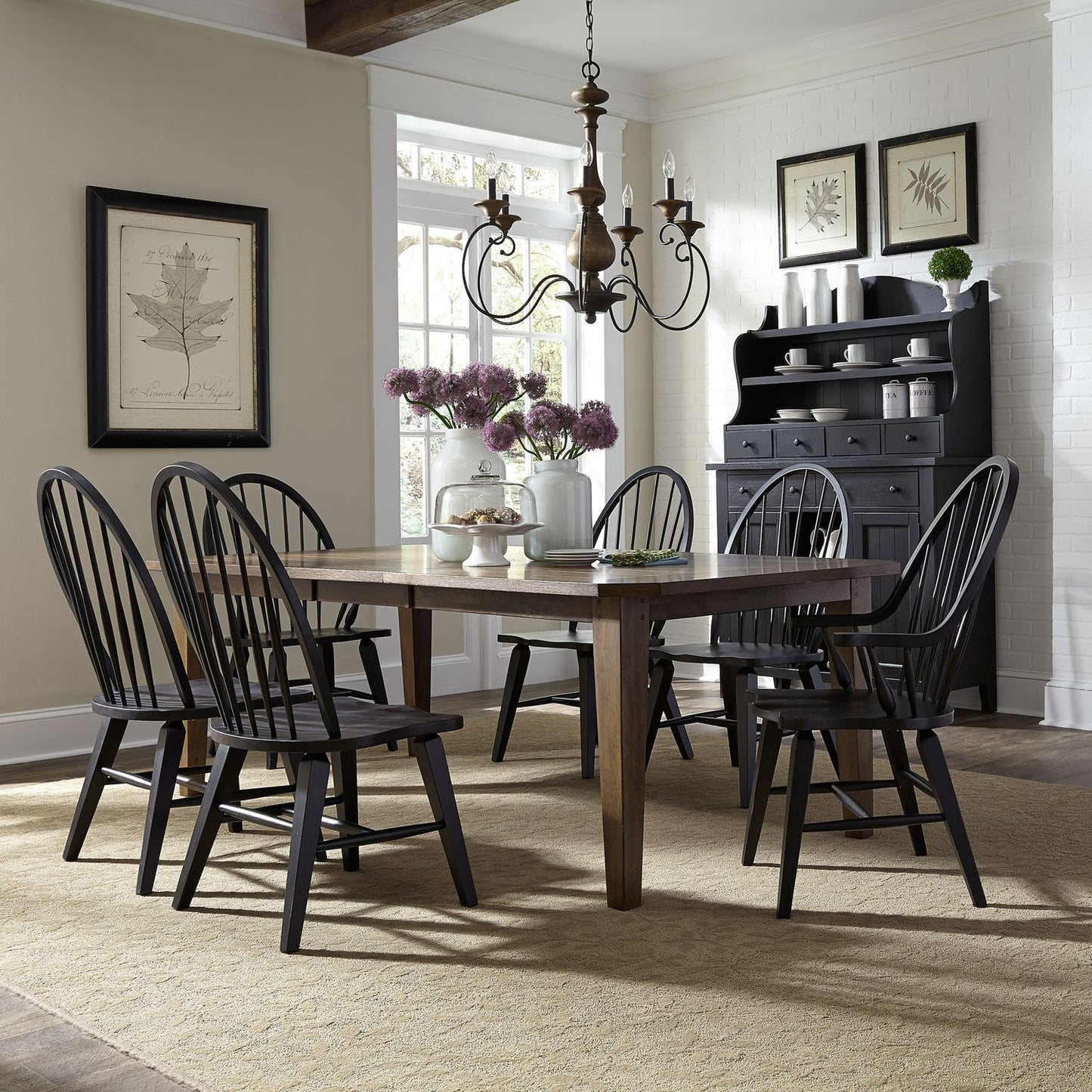 7 Piece Rectangular Table Set