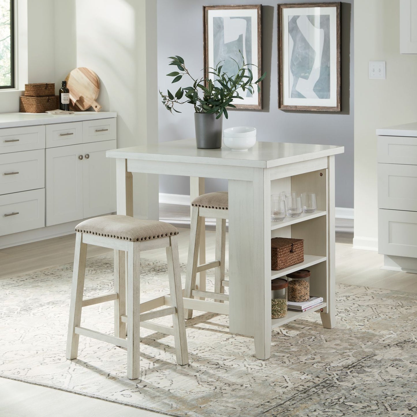 3 Piece Counter Set - White