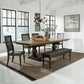 6 Piece Trestle Table Set