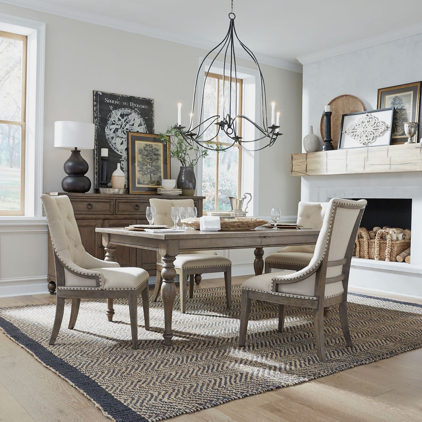 5 Piece Leg Table Set