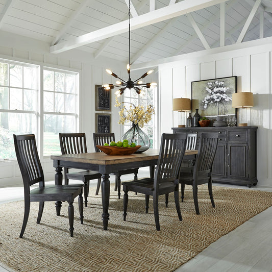 7 Piece Rectangular Table Set