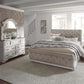 Queen Uph Sleigh Bed, Dresser & Mirror