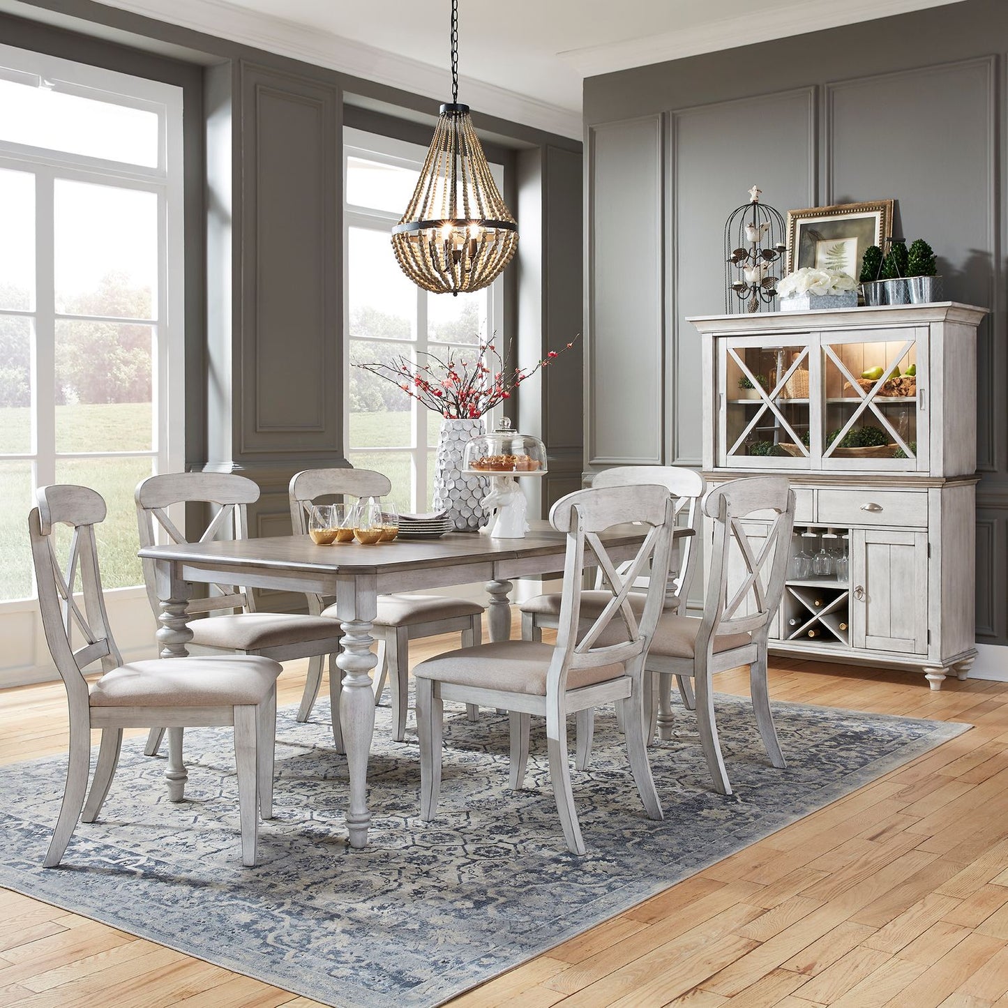 7 Piece Rectangular Table Set