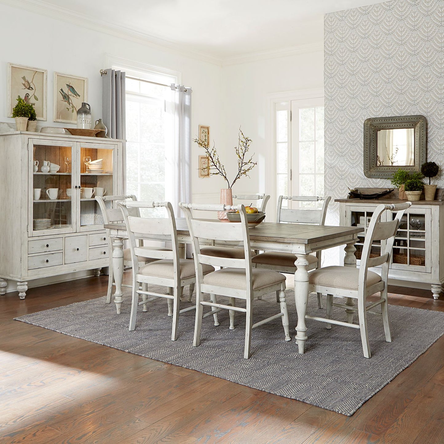 7 Piece Rectangular Table Set