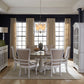 7 Piece Round Ped Table Set