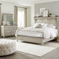 Queen Mantle Bed, Dresser & Mirror