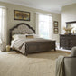Queen Uph Bed, Dresser & Mirror