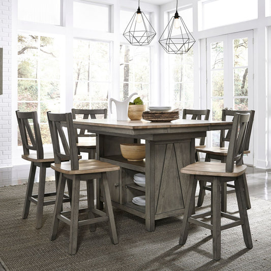 7 Piece Gathering Table Set