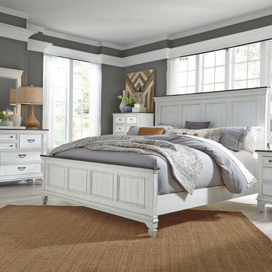 Queen Panel Bed, Dresser & Mirror, Chest