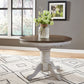 Pedestal Table Set- White