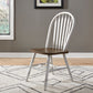 5 Piece Pedestal Table Set- White