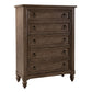 Queen Shelter Bed, Dresser & Mirror, Chest, Night Stand