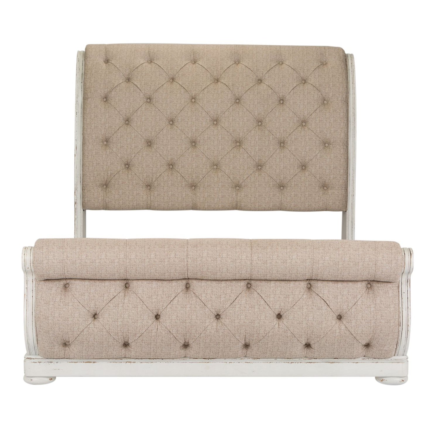King California Sleigh Bed, Dresser & Mirror, Night Stand