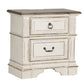 King Uph Sleigh Bed, Dresser & Mirror, Night Stand