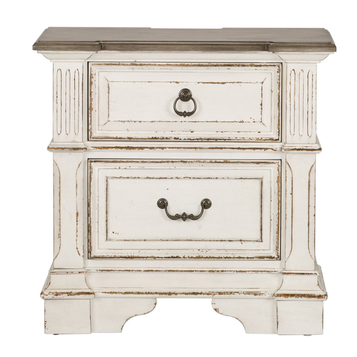 King California Sleigh Bed, Dresser & Mirror, Night Stand