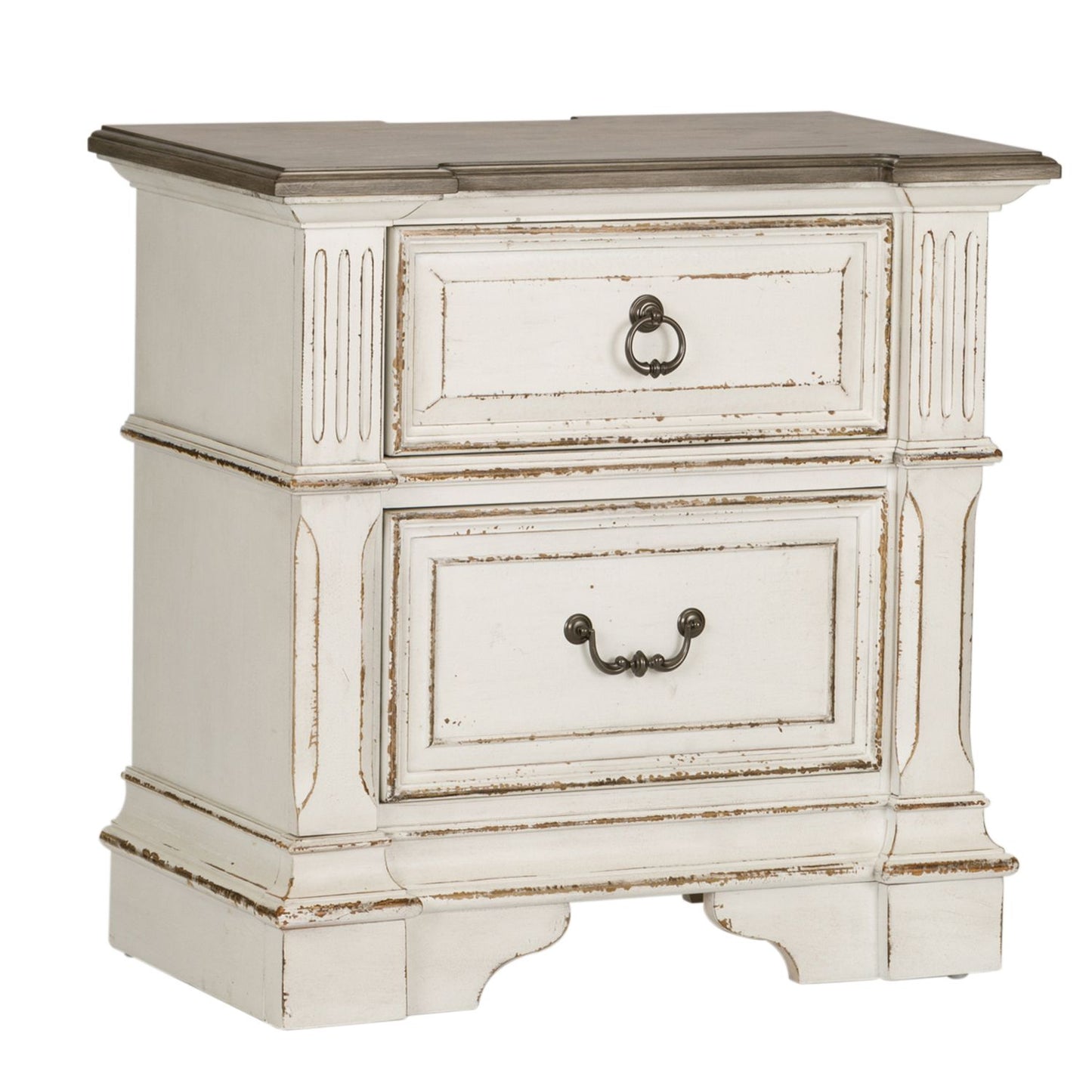 Queen Panel Bed, Dresser & Mirror, Night Stand