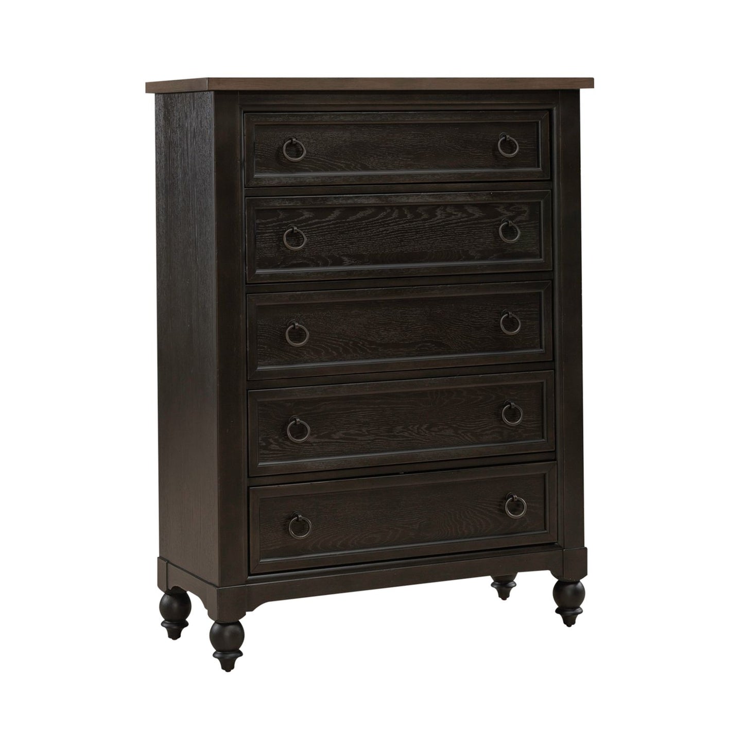 5 Drawer Chest - Black